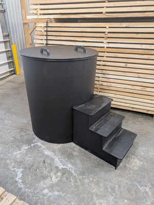 Black Vinyl Plunge Set — 4′ Hybrid with 1 HP Hot &amp; Cold Chiller