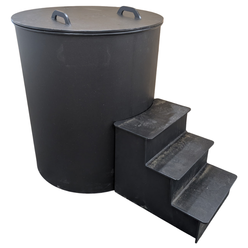 Black Vinyl Plunge Set — 4′ Hybrid with 1 HP Hot &amp; Cold Chiller