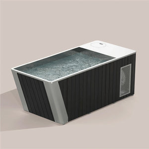 Wooden and Stainless All in One Ice Maker Cold Plunge