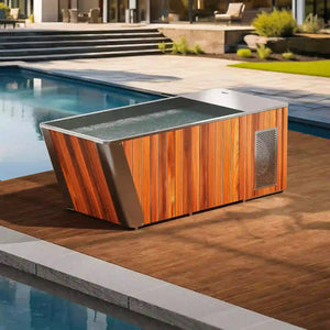 Wooden & Stainless Steel All In One Tub