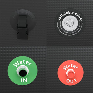 Oval Brushed Portable Inflatable Ice Bath Tub