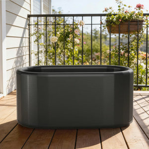 Oval Brushed Portable Inflatable Ice Bath Tub